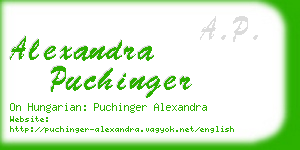alexandra puchinger business card